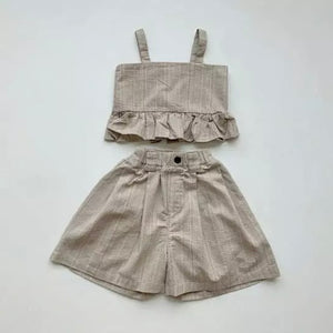 Reve frill top pant set