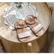 Load image into Gallery viewer, Pink braided sandals