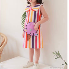 Load image into Gallery viewer, Ice cream bag stripes dress