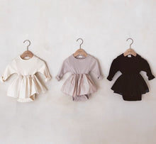 Load image into Gallery viewer, Baby Ribber Frill Dress