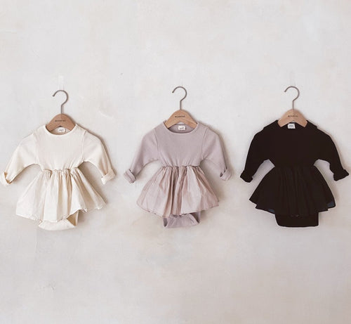 Baby Ribber Frill Dress