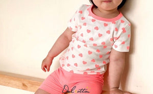 Pink heart pajamas
