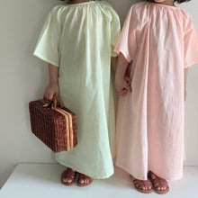 Load image into Gallery viewer, Orange Summer Soft Dress