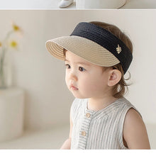 Load image into Gallery viewer, Stripped romper overall with hat