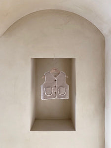 Brown and Ivoy Warm Vest