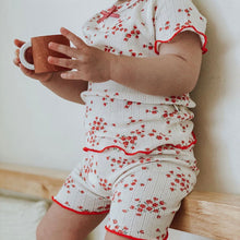 Load image into Gallery viewer, Red floral pajamas