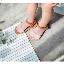 Load image into Gallery viewer, Pink braided sandals