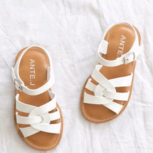 Load image into Gallery viewer, White intersect sandals