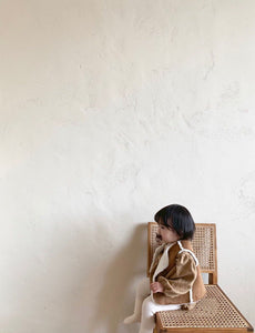 Brown and Ivoy Warm Vest