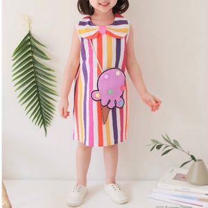 Ice cream bag stripes dress