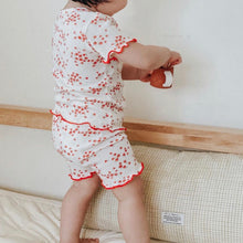 Load image into Gallery viewer, Red floral pajamas