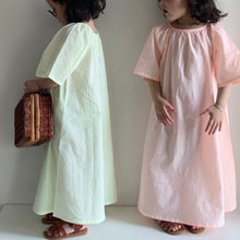 Load image into Gallery viewer, Orange Summer Soft Dress