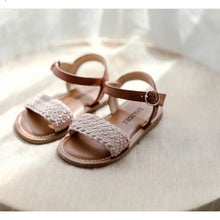 Load image into Gallery viewer, Pink braided sandals
