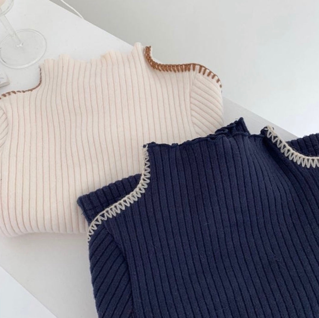 Ripped knit Tops
