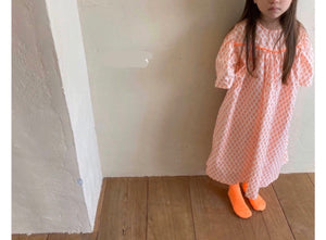Orange long dress