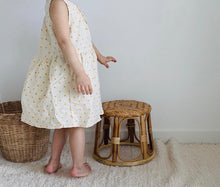 Load image into Gallery viewer, Orange dots sleeveless dress