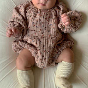 Floral bodysuit with hairband