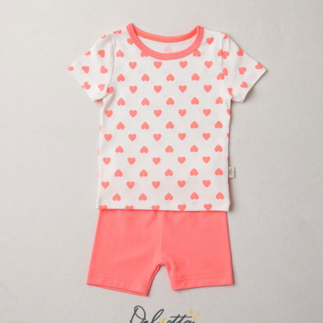 Pink heart pajamas