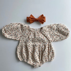 Floral bodysuit with hairband