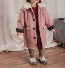 Load image into Gallery viewer, Pink Warm Long Coat