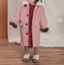 Load image into Gallery viewer, Pink Warm Long Coat