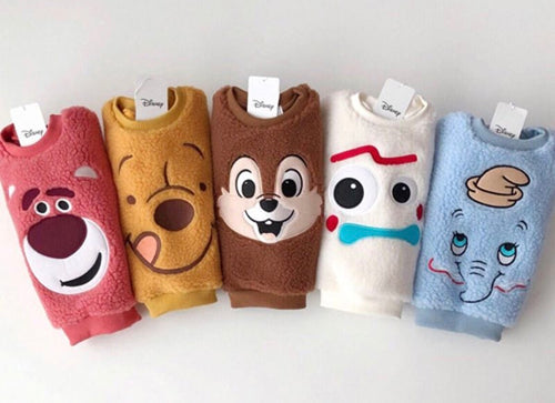 Disney characters fleece shirt