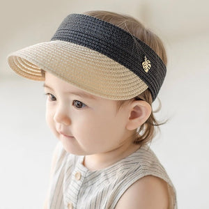 Stripped romper overall with hat