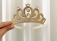 Load image into Gallery viewer, Glitter crown hairband