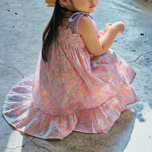 Ribbon floral dress