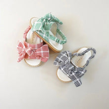 Load image into Gallery viewer, Black check sandals