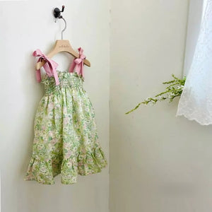Ribbon floral dress
