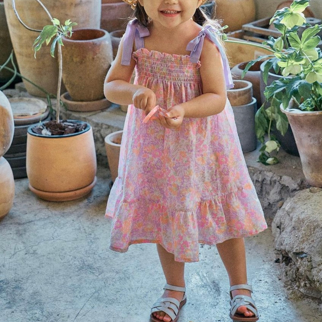 Ribbon floral dress