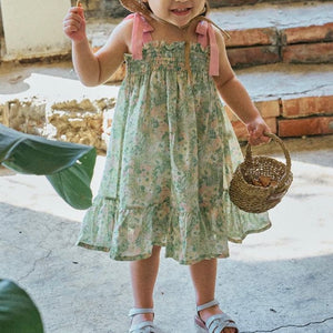 Ribbon floral dress