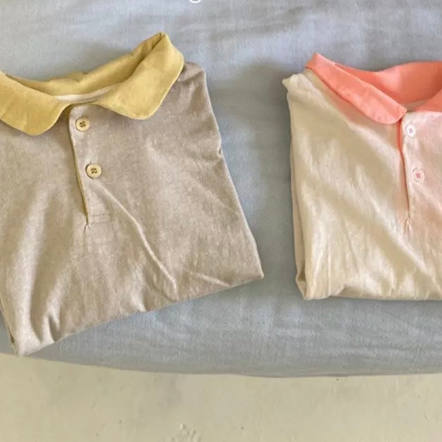 Yellow collar tee