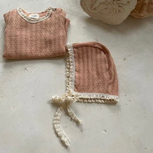 Load image into Gallery viewer, Waffle bodysuit with hat