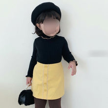 Load image into Gallery viewer, Black sweater + yellow skirt