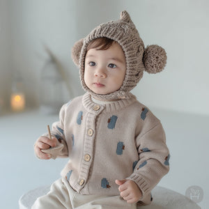 Pierre knit cardigan + pants