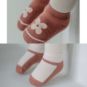 2 pieces set flower socks