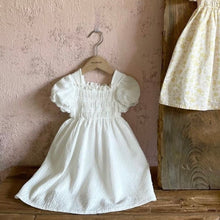 Load image into Gallery viewer, White smocked dress