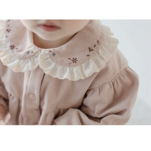 Chloe floral collar dress with earmuffs