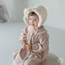 Load image into Gallery viewer, Chloe floral collar dress with earmuffs