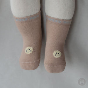 Two colors socks “beige+white”