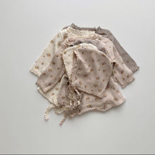 Load image into Gallery viewer, Waffle romper with hat