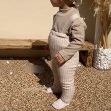 Load image into Gallery viewer, Turtleneck top + suspender pants