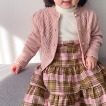 Load image into Gallery viewer, Pink knit pearls cardigan