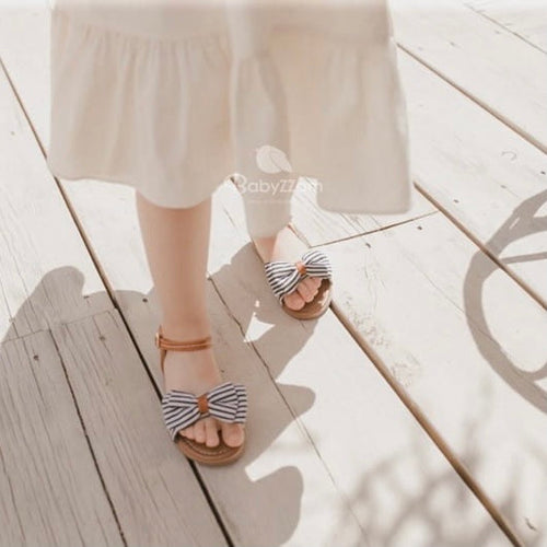 Stripped sandals