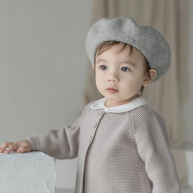 Wool beret hat