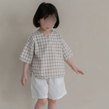 Load image into Gallery viewer, Check shirt and short