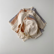 Load image into Gallery viewer, Waffle bodysuit with hat
