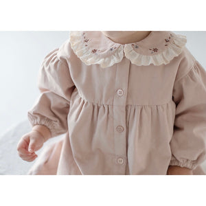 Chloe floral collar dress with earmuffs